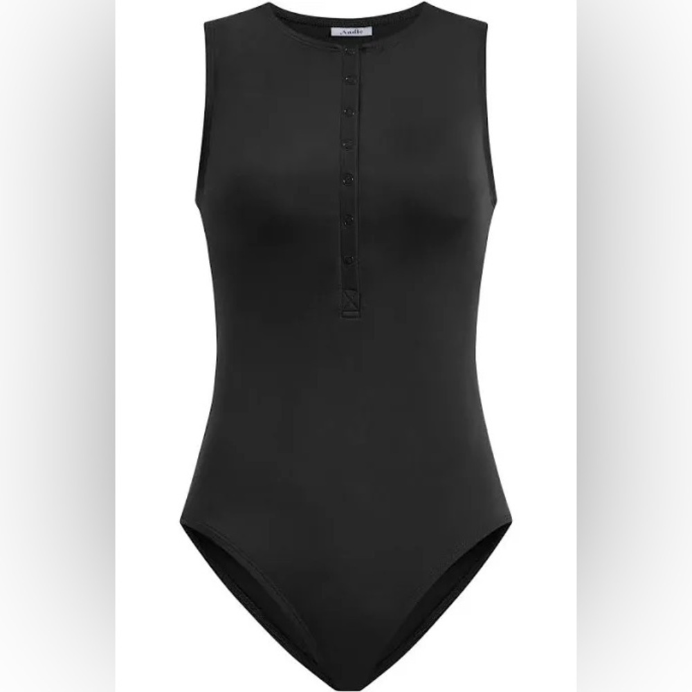 Andie Swim ‘The Malibu’ | Black - Ribbed | NWT - Current Style - Picture 4 of 16